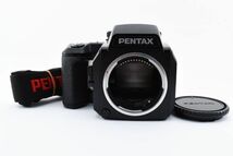完動美品 Pentax 645N Body Film Camera 中判 フィルムカメラ / ペンタックス 専用ボディストラップ 各部動作確認済 動作良好 #4846_画像1