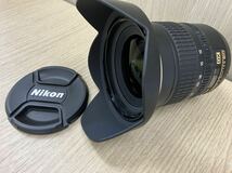 Nikon DX AF-S NIKKOR 12-24mm 1:4 G ED ニコン カメラレンズ ジャンク品 ＋レンズフード HB-23_画像1