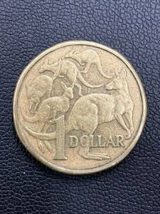 オーストラリア 1ドル 硬貨 外国コイン AUSTRALIA 1DOLLAR カンガルー 1985年