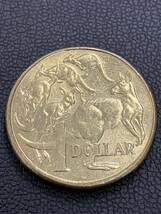 オーストラリア 1ドル 硬貨 外国コイン AUSTRALIA 1DOLLAR カンガルー 2016年_画像2