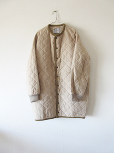 未着用 R&D.M.Co- / オールドマンズテーラー QUILTING HALF COAT BEIGE / キルティングコート ハーフコート