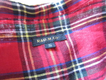 未使用 2023 R&D.M.Co- / オールドマンズテーラー 6031 TARTAN CHECK STAND COLLAR LONGSHIRT S ROYALSTEWART / シャツ ブラウス_画像6