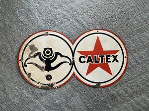 CALTEX カルテックス　ホーロー看板　日本石油
