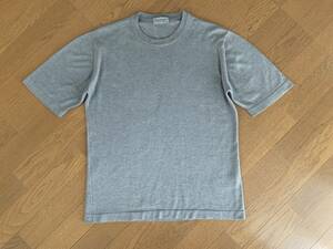 【美品】John Smedley ジョンスメドレー ショートスリーブ ニットT グレー BEAMS F ビームス F