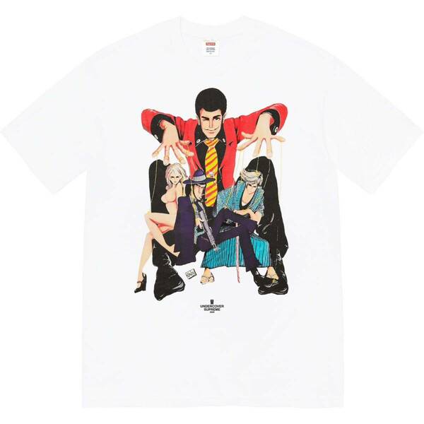 Supreme × UNDERCOVER 23SS Week6 Lupin Tee White Medium オンライン購入 国内正規 新品タグ付 シュプリーム アンダーカバー 白 Mサイズ