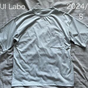 MUJI Labo 汚れが落ちやすい吸汗速乾クルーネック半袖Ｔシャツ ライトブルー　ユニセックスS 現行品