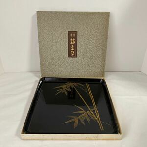 輪島塗 特産お盆 漆塗り 漆器 山形文三郎　伝統工芸品 