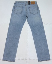 未使用品 LEVI'S 502 テーパード デニムパンツ 青 W31 USED加工 ジッパーフライ リーバイス 29507-0940_画像3