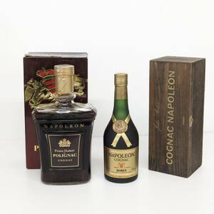 1円～/古酒★ポリニャック polignac ナポレオン700ml 40%/ナポレオン ロビン NAPOLEON ROBIN 40％ 350ml/箱付 2本セット