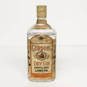1 jpy ~/ cap torn old sake GORDONS IMPORTED Spirits Gordon Gin do Rizin old bottle Special class . cost 750ml 47 times 