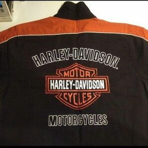 ハーレーダビッドソン　総刺繍シャツ　 HARLEY DAVIDSON 古着 長袖