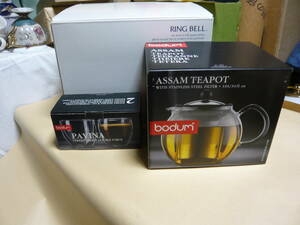 未使用 bodum ASSAM TEAPOT 1801-16 1L チェコ製 ティーボール付