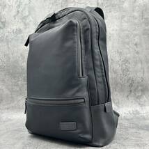 A4可●TUMI トゥミ ハリソン ベイツ HARRISON bates リュック ビジネスバッグ バックパック レザー ナイロン 66011D ブラック 黒 メンズ_画像1