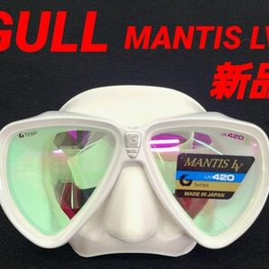 GULL MANTIS LV ダイビング マンティスLV マスクシュノーケリング ホワイトシリコン