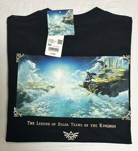 新品 ユニクロ ゼルダの伝説 Tシャツ UT 半袖 黒 メンズXXS ブラック リンク ティアーズオブキングダム ティアキン 未使用