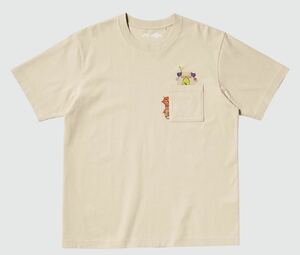 新品 M ユニクロ ゼルダの伝説 UT Ｔシャツ コログ キッズ　レディース カットソー ベージュ