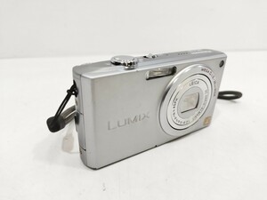 管理1049 Panasonic LUMIX パナソニック ルミックス DMC-FX33 シルバー バッテリー付 充電器欠品 動作未確認