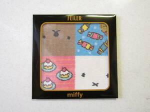 FEILER ☆ フェイラー × miffy ☆ ミッフィー コラボ 限定 未開封 ミッフィー ＆ ボリススイーツ ハンカチ ハンドタオル