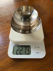 純銀　銀盃　227.9g 全て純銀　SILVERの刻印有り。