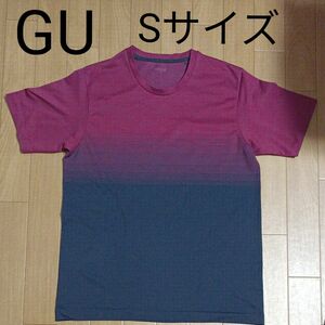 GU　 半袖Tシャツ　ボーダー　グラデーション　Ｓサイズ　ジーユー