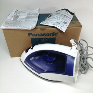  operation OK Panasonic NI-S56-A Panasonic steam iron U type base 2023 year made blue original box / manual 