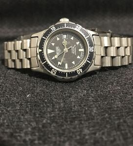 旧ロゴ HEUER ホイヤー プロフェッショナル 973.008 クォーツ 動作品 激極少　