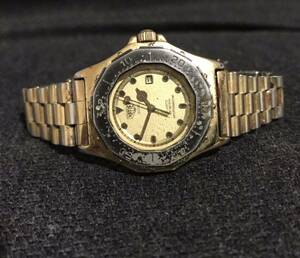  old Logo HEUER ho iya Professional 3000 quartz 937.415 ultra ultimate little Junk 