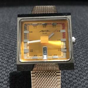 動作 SEIKO ALBA AKA V733-5A40 セイコー アルバ カットガラス クォーツ 良品 綺麗 rare の画像2