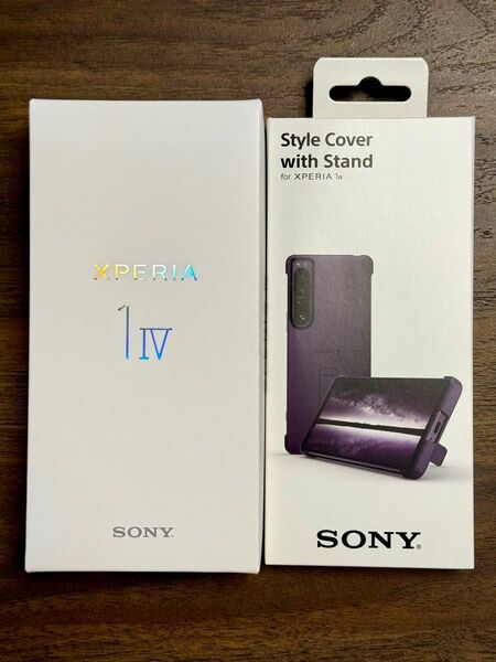 【新品・未使用】Xperia1 IV SOG06 ブラック ストレージ256GB au 純正Style Cover