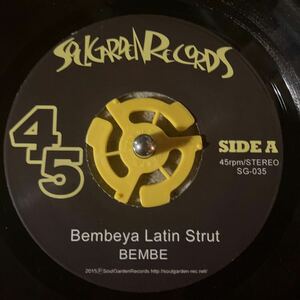 人気 7inch レコード　afro jazz latin bembe bembeya latin strut