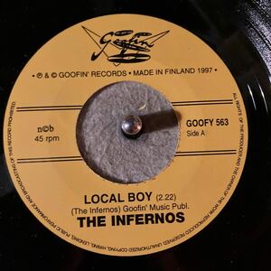 rock rockabilly 7inch レコード　the infernos local BOY