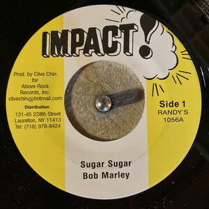 人気　reggae 45 7inch レコード　world BOB MARLEY - SUGAR SUGAR / DON'T ROCK MY BOAT