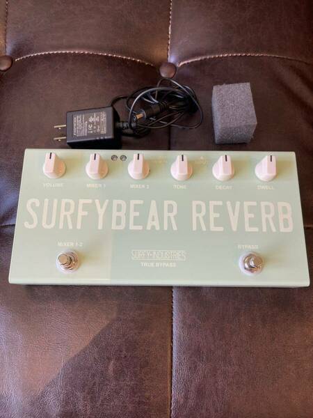 【極美品】Surfy Industries SURFYBEAR COMPACT REVERB UNIT Surf Green リバーブ エフェクター 正規品