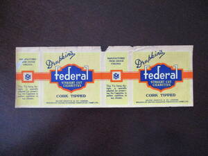 [ retro ] cigarettes package [ England Federal( federal ) circle can ..MAJOR DRAPKIN company ]