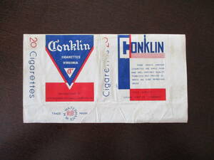 [ retro ] cigarettes package [CONKLIN W.A WATERMAN'S TOBACCO company ]