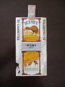 [ retro ] cigarettes package [ kiwi fruit (KIWI) WAITE TOBACCO company ]