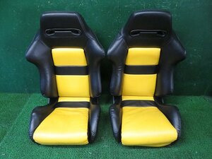 『psi』 ジャンク 張替え スズキ MH23S ワゴンR レカロ RECARO フロントレザーシート左右セット