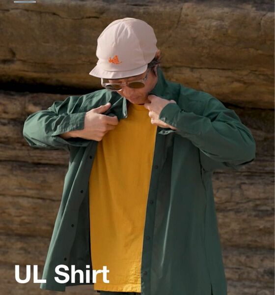 山と道 UL Shirt Duck Green Lサイズ ULシャツ