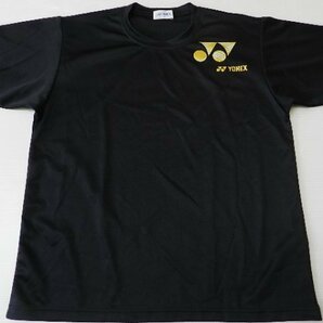 YONEX/ヨネックス製！【★ブラック！ゴールド・ロゴ！■テニス・バドミントンに！】ウエア・Tシャツ！/Sサイズの画像2