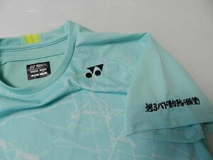  man and woman use possible!#YONEX/ Yonex made [Very COOL* country .: Kobe university! badminton!# blue × pink × black!] wear * game shirt!/M size 