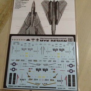 アシタのデカール 1/144 A-141 F-14A / F-14D トムキャット VX-30 ブラッドハウンズ ファイナルフライト アメリカ海軍 USNAVY グラマン