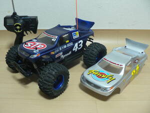 1/10 engine car * operation goods [ car make * Manufacturers unknown ] body 2 sheets attaching, Propo attaching 