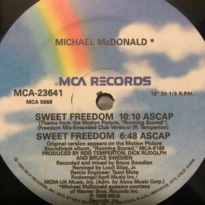 12’ Michael McDonald-Sweet Freedom 