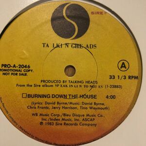 12’ Talking Heads-Burning down the house/Slippery people 