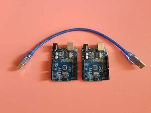 電子工作 Arduino UNO R3 互換ボード2個＋30cm USBケーブル