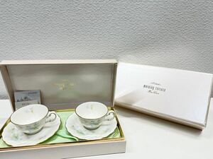 Noritake ノリタケ カップ&ソーサー 4客セット Bone China MORNING TERRACE モーニングテラス コーヒーカップ ティーカップ 箱付 花柄