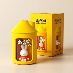 ミッフィー 加湿器 450ml miffi ミニ加湿器 静音 ムードライト USBポート イエロー 新品未使用