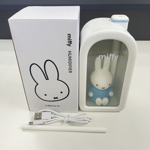 ミッフィー 加湿器 380ml miffi ミニ加湿器 静音 ムードライト USBポート 自動断電 ブルー 新品未使用