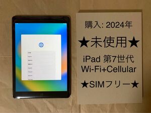 未使用 iPad 第7世代 10.2インチ 32GB Wi-Fi+CellularモデルA2198 NW6A2J/A SIMフリー