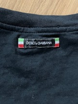 DOLCE＆GABBANA ドルチェ＆ガッバーナ、クールネック ジャージーコットン オーバーフィット 半袖Tシャツ、美品　Ｌ_画像6